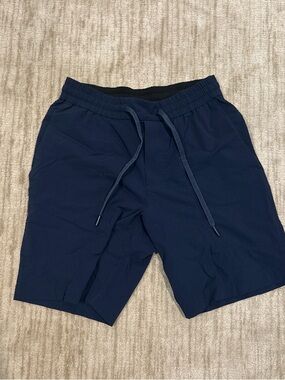 lululemon athletica Navy Athletic Drawstring Shorts